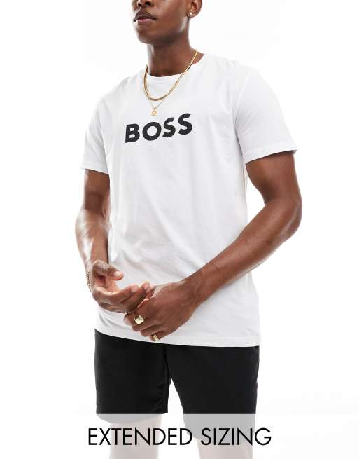 Camiseta playera blanca de BOSS