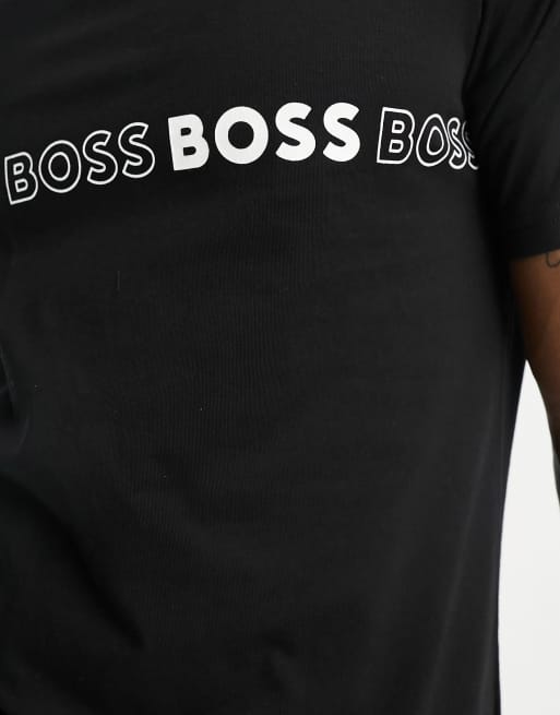 Playera negra hugo online boss