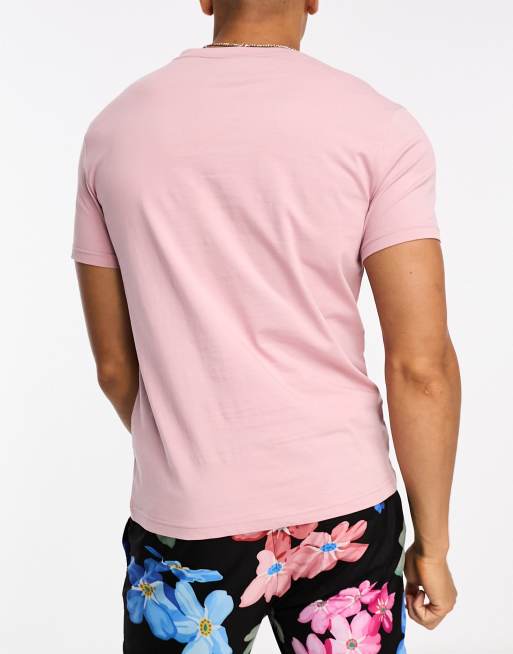 Camiseta playera rosa pastel de corte est ndar de BOSS ASOS