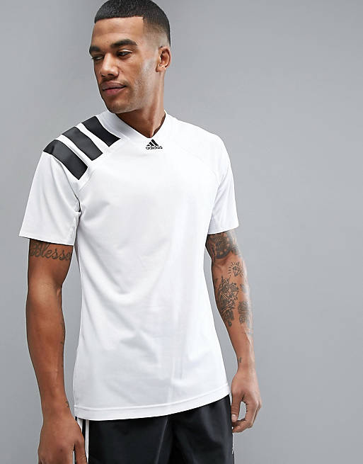 tsunami Aniquilar cinturón Camiseta retro blanca AZ9708 Tango de adidas | ASOS