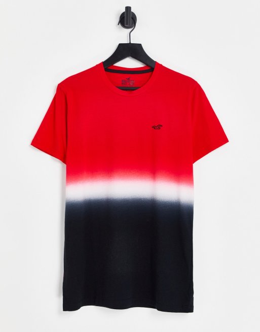 Camiseta hollister roja best sale