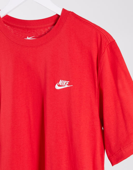 Polera best sale roja nike