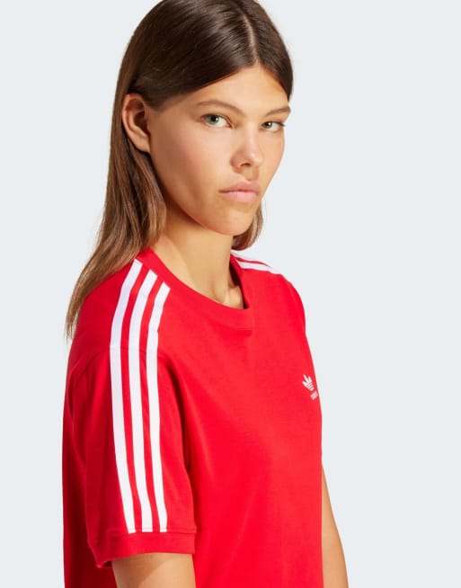 Playeras Adidas Camisetas Adidas Mujer Rojas Camiseta Roja Con