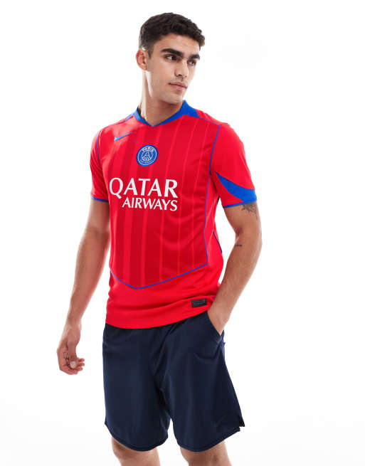 Camiseta roja con diseño de la tercera equipación del Paris Saint-Germain 2025/26 Dri-FIT de Nike Football