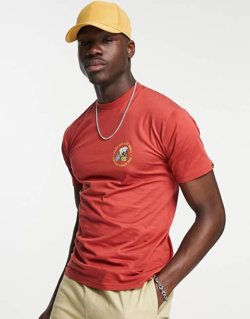 Camiseta vans roja on sale