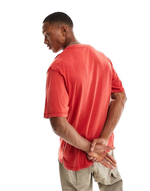 Camiseta roja con logo central Jumpman de Jordan ASOS