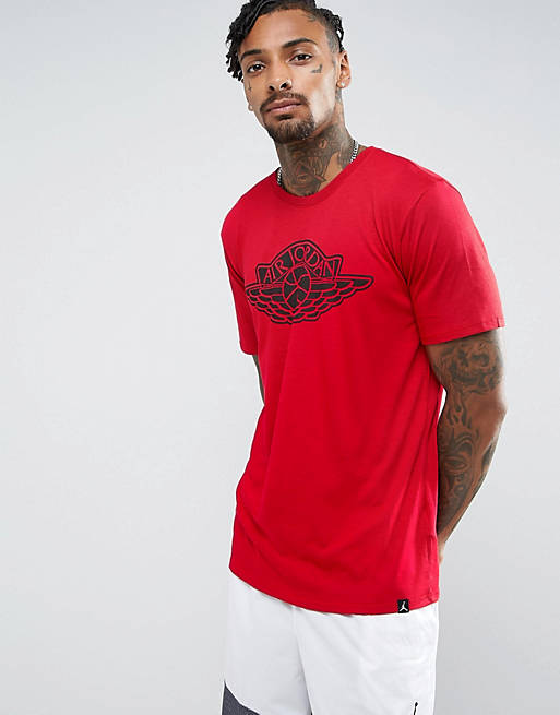 Camiseta roja con logo de las icónico 834476-687 Nike Jordan | ASOS