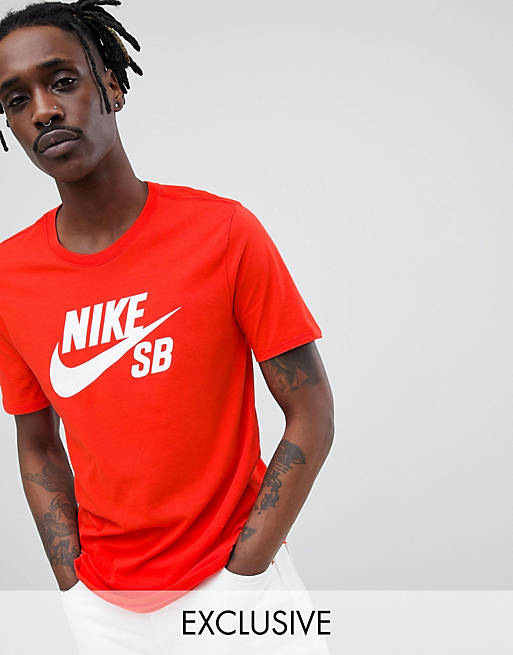 Camiseta roja logo exclusiva en ASOS de Nike SB | ASOS