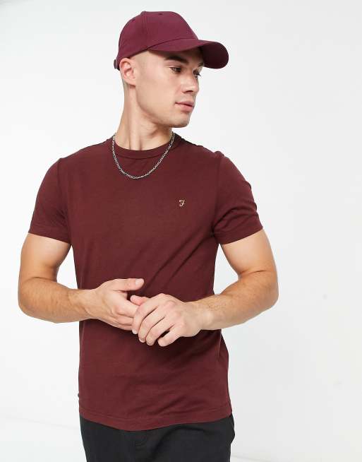 Camiseta roja de algodón Danny de Farah
