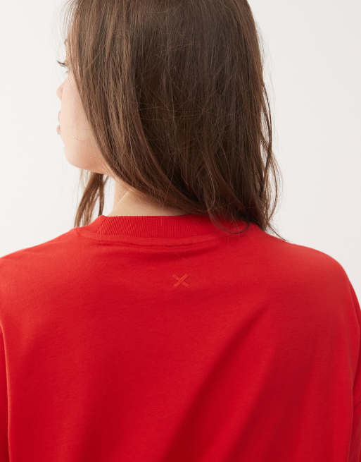 Camiseta roja de COLLUSION Unisex, 2 de 4