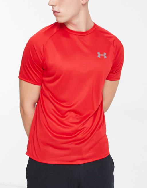 POLERA UNDER ARMOUR HOMBRE TECH 2.0 ROJO