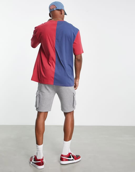 Camiseta roja y azul extragrande de algodón exclusiva de la colección cápsula Collegiate de Tommy Jeans , 2 de 4