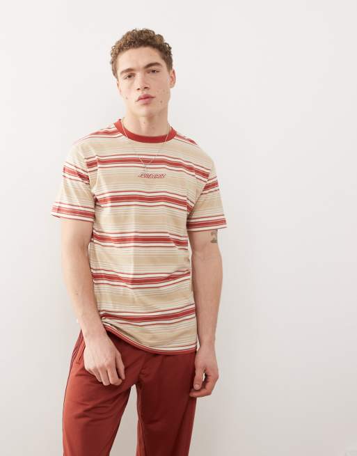 Camiseta roja y beis a rayas de Santa Cruz