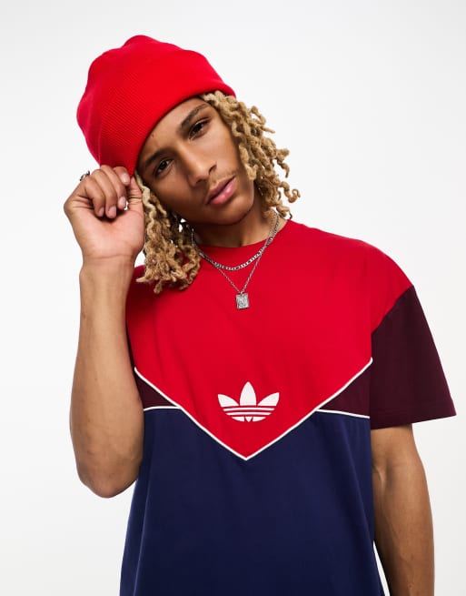 Camiseta rojo escarlata adicolor de adidas Originals 