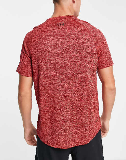 Camiseta Under Armour Tech 2.0 Hombre Negra Rayas