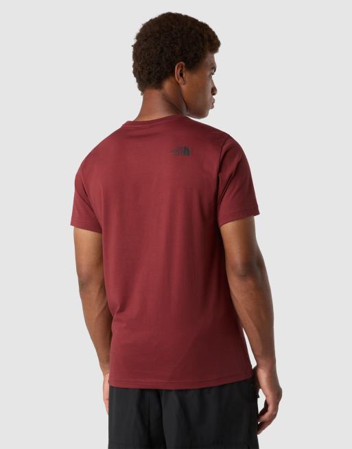 Camiseta rojo zumaque y negro TNF Simple Dome de The North Face, 2 de 4