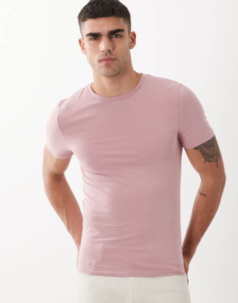 Camiseta rosa básica ajustada Essentials de ASOS DESIGN - view 1