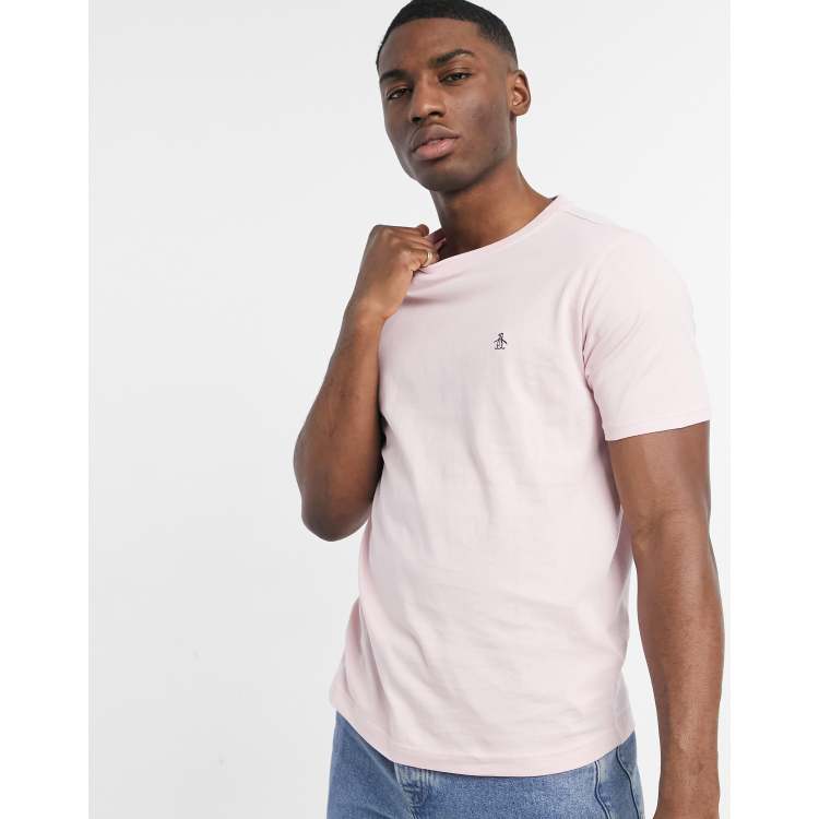 Camiseta rosa clara con logo de pingüino de Original Penguin | ASOS