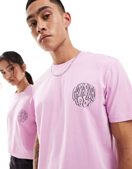 Camiseta rosa claro unisex Keiki de Napapijri