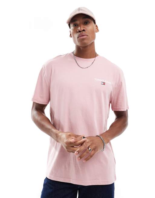 Camiseta rosa clásica con estampado lineal en la espalda de Tommy Jeans, 2 de 4