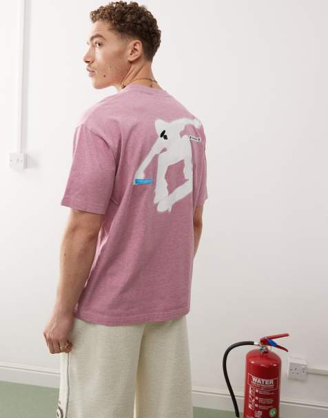 Camiseta rosa con estampado skater de AAPE BY A BATHING APE® - view 1