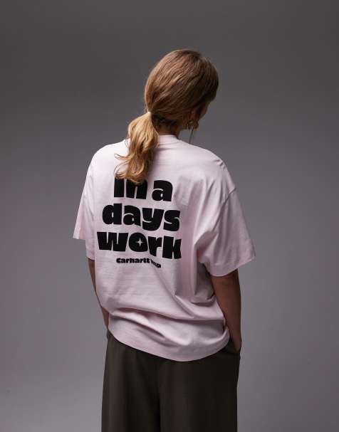 Camiseta rosa con estampado trasero "Day Off" de Carhartt WIP - view 1