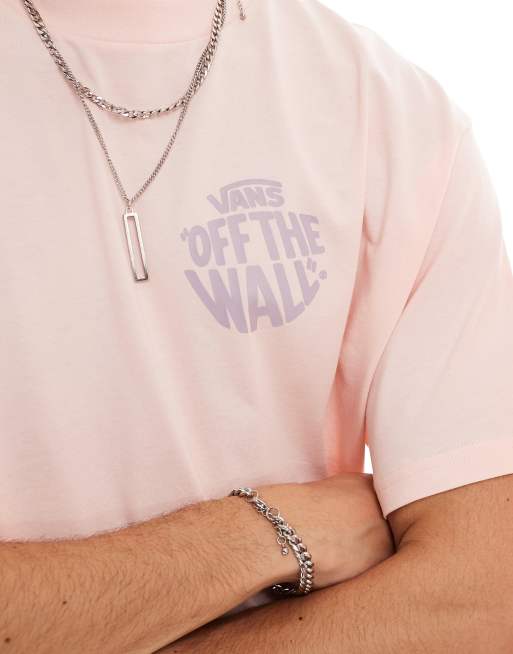 Camiseta rosa con logo circular estampado en la espalda de Vans, 2 de 4