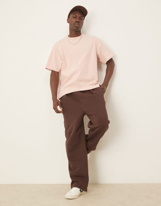 Abercrombie & Fitch premium logo T-shirt in pink