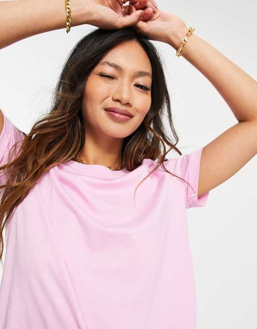 Camiseta rosa de algodón de Vero Moda - PINK