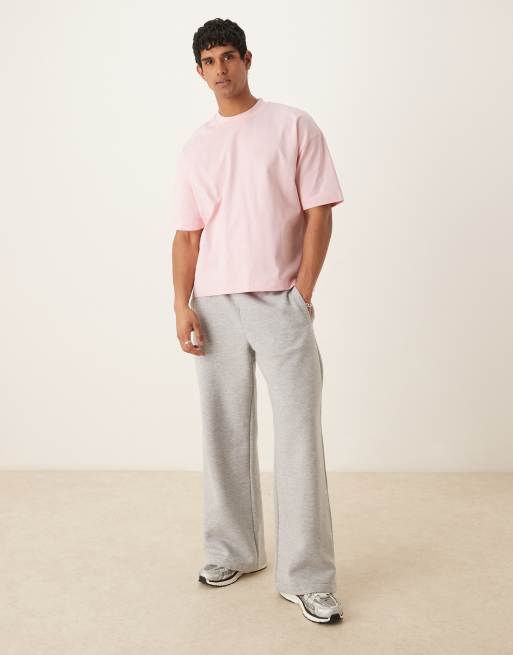 Camiseta rosa de corte cuadrado extragrande de tejido muy grueso de ASOS DESIGN   , 2 de 4