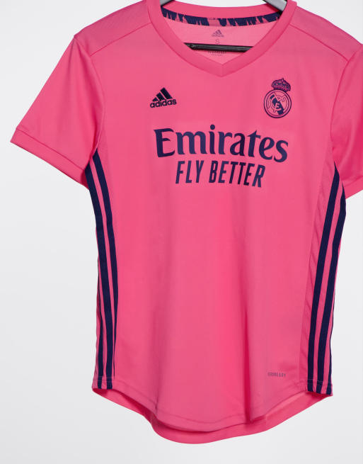 Camiseta rosa de fútbol de la segunda equipación del Real Madrid ASOS