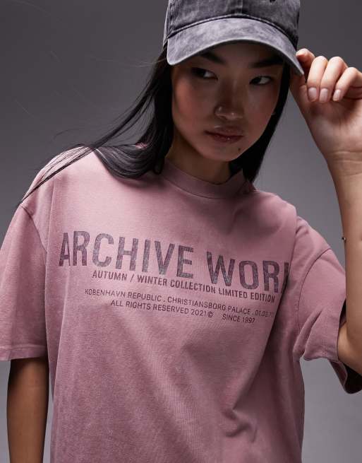 Camiseta rosa empolvado clearance