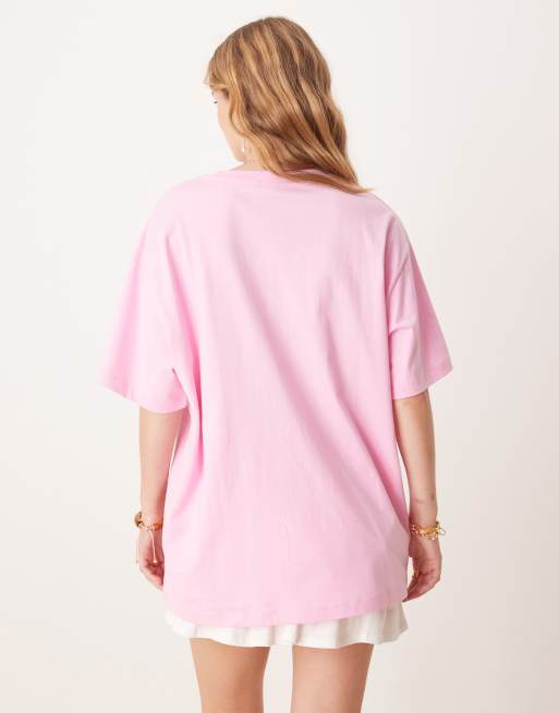 Camiseta rosa extragrande con estampado gráfico "Amore Bellini" de ASOS DESIGN, 4 de 4
