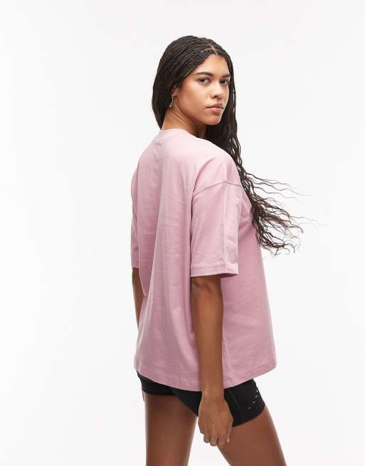 Camiseta rosa extragrande con estampado gráfico Linear de New Balance , 4 de 4