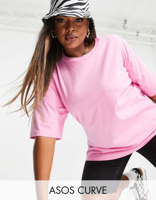 Camiseta rosa extragrande Ultimate de ASOS DESIGN Curve
