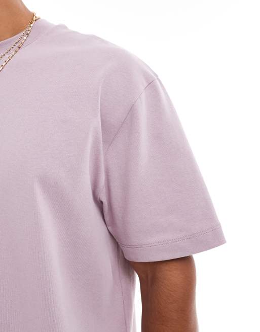Camiseta rosa holgada de tejido grueso de ASOS DESIGN  , 4 de 4
