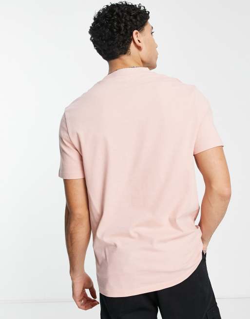 Camiseta rosa lavada con cuello redondo de ASOS DESIGN, 2 de 4