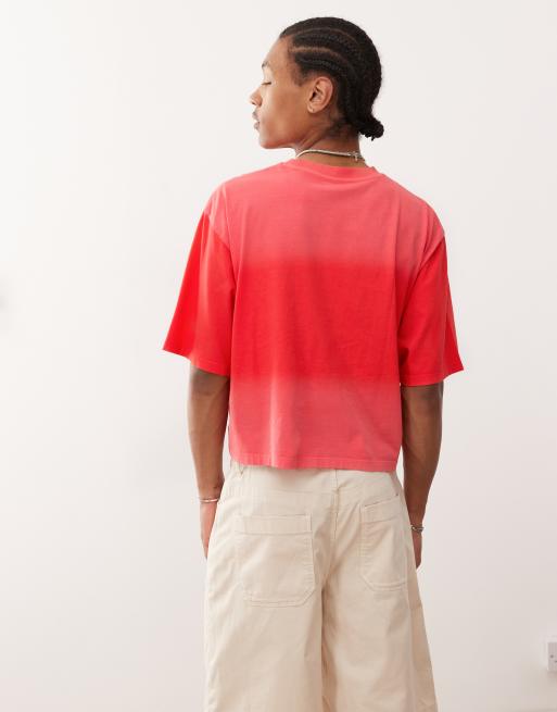 Camiseta rosa lavado de corte cuadrado de COLLUSION, 2 de 4