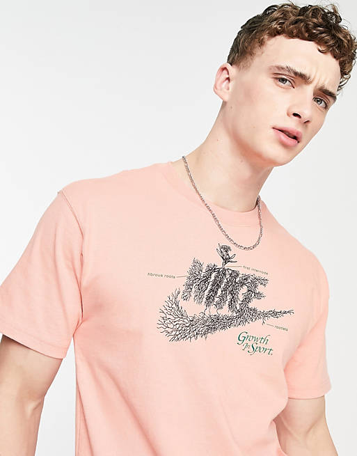 Contar lento Persuasivo Camiseta rosa lavado extragrande con estampado gráfico de Nike - LPINK |  ASOS
