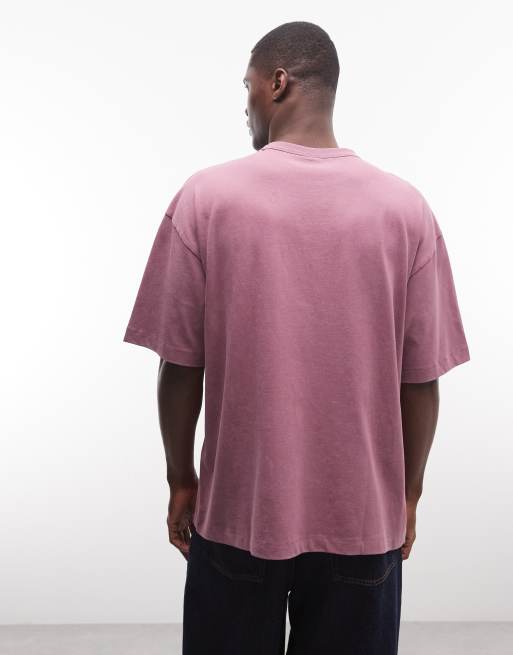 Camiseta rosa lavado extragrande con estampado gráfico de tigre de ASOS DESIGN, 4 de 5