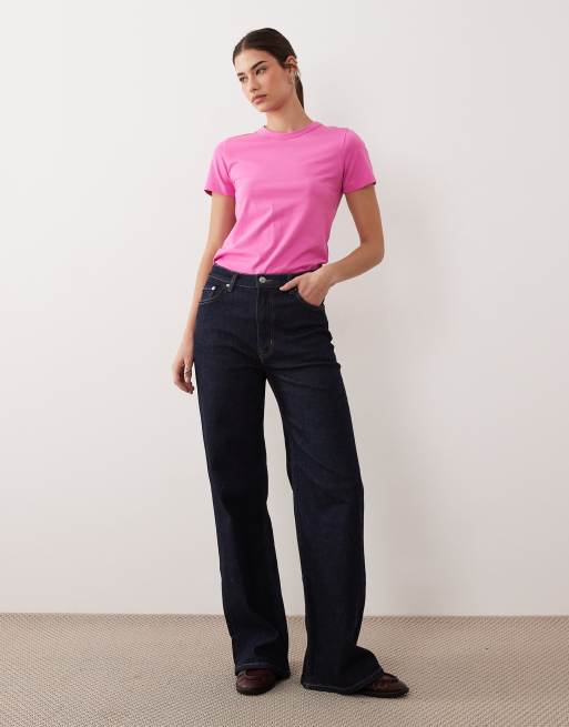 Camiseta rosa luminoso Gigi de JJXX, 2 de 4