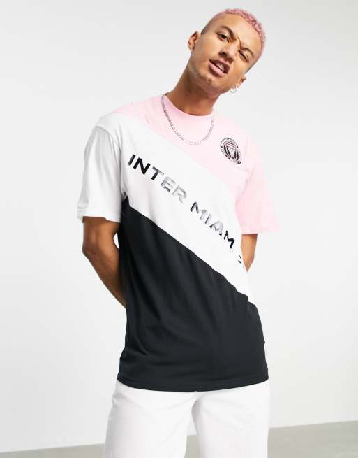 Camiseta rosa multicolor con diseño del Inter Miami de la MLS Play by Play de Mitchell & Ness