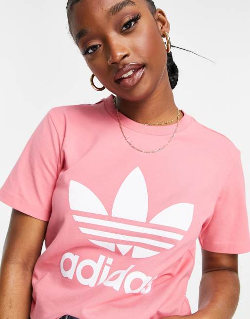 Adidas camiseta rosa hotsell