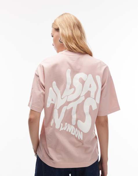 Camiseta rosa Orlando Etta de AllSaints - view 1