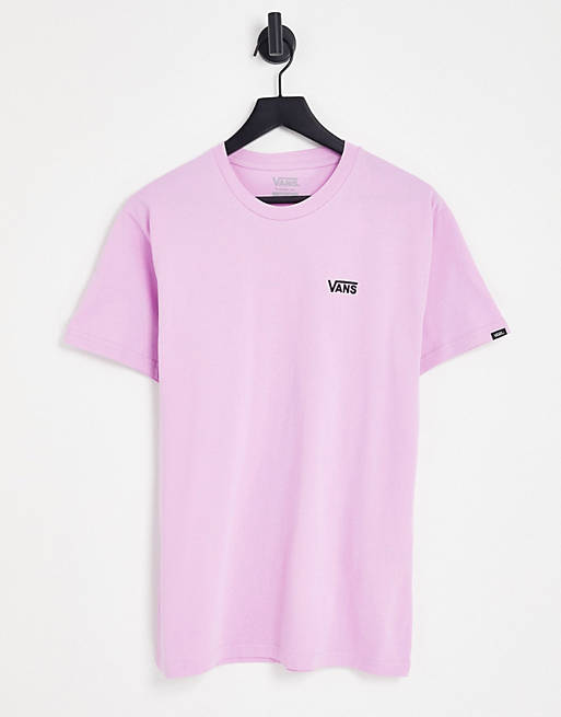 Hombre Tops | Camiseta rosa orquídea con logo en la parte izquierda del pecho de Vans - ES57965