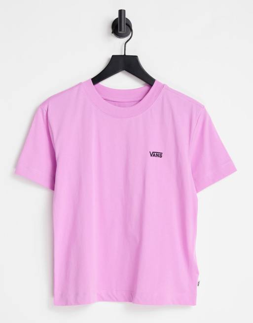 Camiseta rosa orquídea de corte cuadrado Junior V de Vans