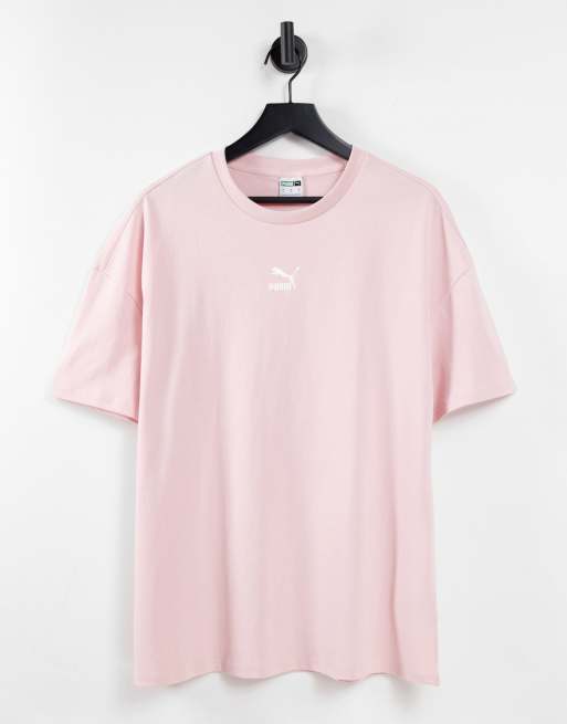 Camiseta rosa pastel extragrande de PUMA Classics