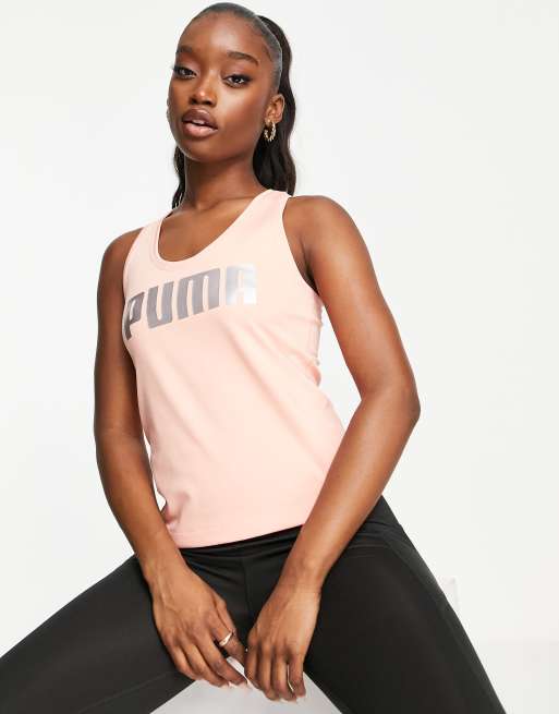 Camiseta rosa sin mangas RTG de PUMA