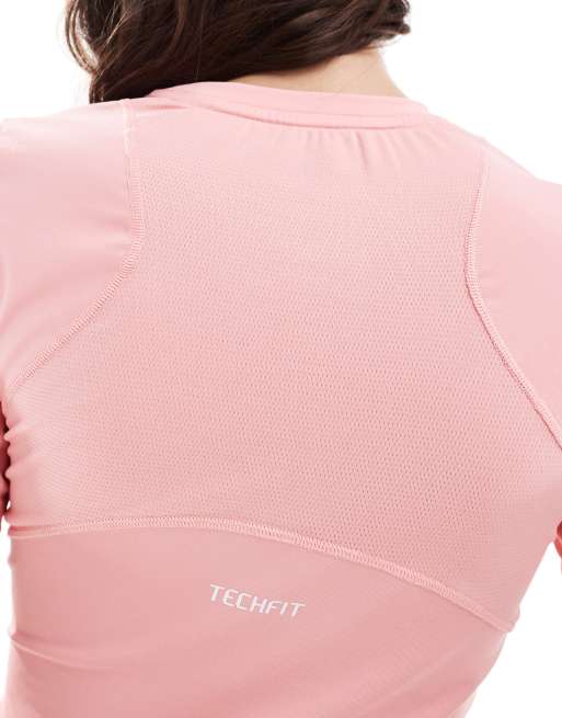 Camiseta rosa Techfit de adidas Training, 2 de 4