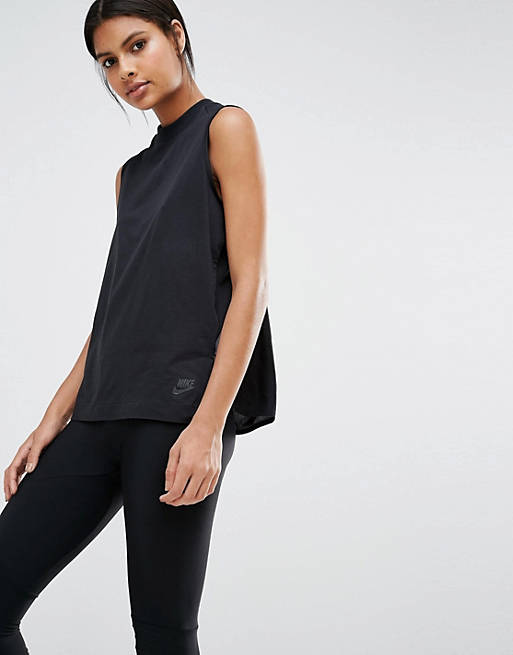 Curiosidad Ver insectos Campo de minas Camiseta sin mangas con espalda transparente Premium de Nike | ASOS